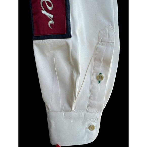 Vintage 1990's Tommy Hilfiger Rare Long Sleeve Embroidered Size XL - Picture 4 of 9